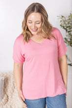 Load image into Gallery viewer, Bamboo V Neck Tee - Rose