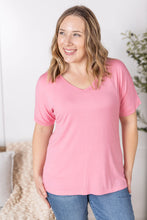 Load image into Gallery viewer, Bamboo V Neck Tee - Rose
