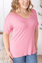 Load image into Gallery viewer, Bamboo V Neck Tee - Rose