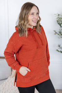 Vintage Wash Hoodie - Rust