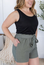 Load image into Gallery viewer, Libby Linen Shorts - Olive