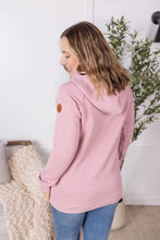 Load image into Gallery viewer, Tatum Textured Pullover Hoodie - Rose