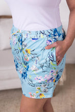 Load image into Gallery viewer, Sienna Skort - Light Blue Floral Bliss