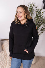 Load image into Gallery viewer, Tatum Textured Pullover Hoodie - Black