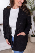 Load image into Gallery viewer, Open Knit Cardigan - Black