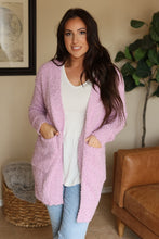 Load image into Gallery viewer, Fuzzy Cardigan - Lilac