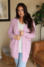 Load image into Gallery viewer, Fuzzy Cardigan - Lilac