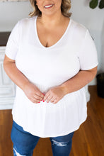 Load image into Gallery viewer, Sarah Ruffle Top - White