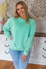 Load image into Gallery viewer, Vintage Wash Corded Pullover - Mint