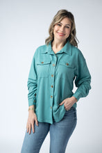 Load image into Gallery viewer, Brenna Button Down Top - Teal
