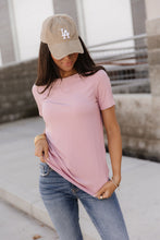 Load image into Gallery viewer, Ribbed Lulu Tee - Blush