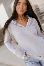 Load image into Gallery viewer, Henley Hoodie - Skyline Lace