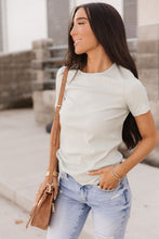 Load image into Gallery viewer, Ribbed Lulu Tee - Sage