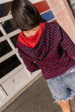 Load image into Gallery viewer, HalfZip Sweatshirt - Sailaway Stripes