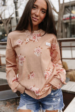 Load image into Gallery viewer, University SideSlit Pullover - Peachy Petals