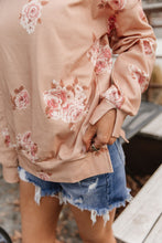 Load image into Gallery viewer, University SideSlit Pullover - Peachy Petals