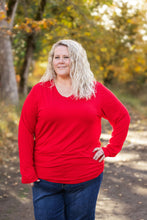 Load image into Gallery viewer, Leah Long Sleeve Top - Red