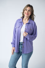 Load image into Gallery viewer, Brenna Button Down Top - Purple