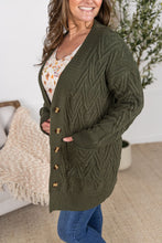 Load image into Gallery viewer, Brooks Button Sweater Cardigan - Olive