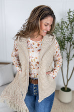 Load image into Gallery viewer, Heather Hooded Vest - Beige