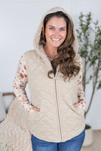 Load image into Gallery viewer, Heather Hooded Vest - Beige
