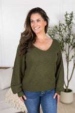 Load image into Gallery viewer, Bethany Bow Knit Sweater - Olive