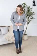 Load image into Gallery viewer, Waffle Knit Button Top - Grey