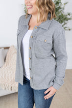 Load image into Gallery viewer, Waffle Knit Button Top - Grey