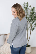Load image into Gallery viewer, Waffle Knit Button Top - Grey