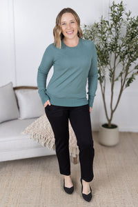 Ella Long Sleeve Top - Sage