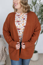 Load image into Gallery viewer, Billie Open Knit Cardigan - Rust