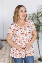 Load image into Gallery viewer, Sarah Ruffle Short Sleeve - Autumn Floral
