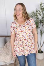 Load image into Gallery viewer, Sarah Ruffle Short Sleeve - Autumn Floral