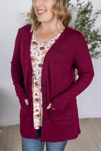Cori Cardigan - Burgundy