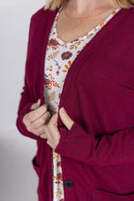 Load image into Gallery viewer, Cori Cardigan - Burgundy