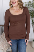 Load image into Gallery viewer, Alyssa Long Sleeve Top - Brown