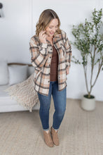 Load image into Gallery viewer, Norah Plaid Shacket - Beige Mix Plaid