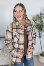 Load image into Gallery viewer, Norah Plaid Shacket - Beige Mix Plaid