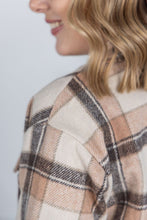 Load image into Gallery viewer, Norah Plaid Shacket - Beige Mix Plaid