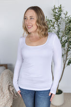 Load image into Gallery viewer, Alyssa Long Sleeve Top - White