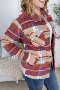 Norah Plaid Shacket - Sunset Plaid