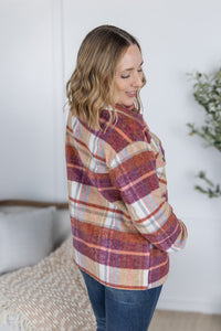 Norah Plaid Shacket - Sunset Plaid