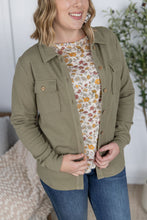 Load image into Gallery viewer, Thermal Knit Button Top - Light Olive