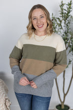 Load image into Gallery viewer, Colorblock Sweater - Neutral Mix