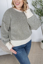Load image into Gallery viewer, Charlotte Sweater - Olive and Cream