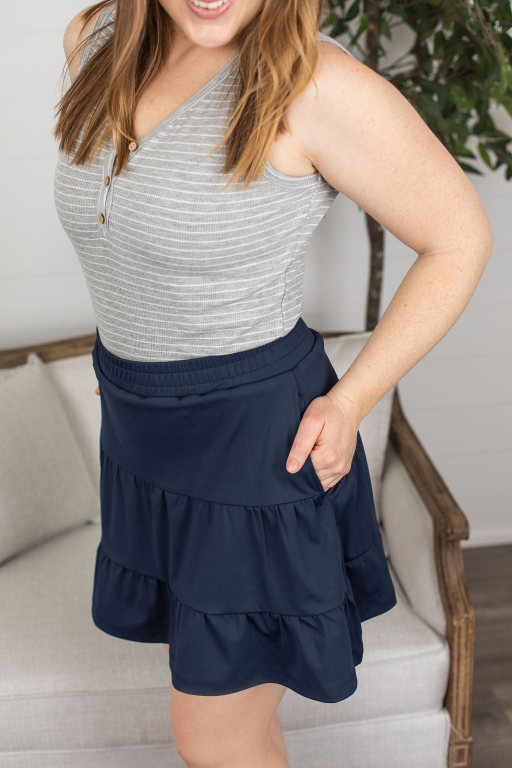 Shelby Skort - Navy