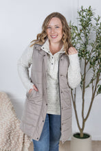 Load image into Gallery viewer, Harlow Long Vest - Latte
