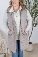 Load image into Gallery viewer, Harlow Long Vest - Latte