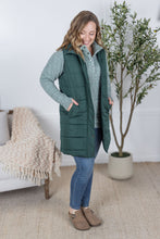 Load image into Gallery viewer, Harlow Long Vest - Hunter Green