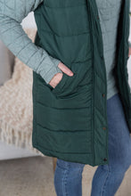 Load image into Gallery viewer, Harlow Long Vest - Hunter Green